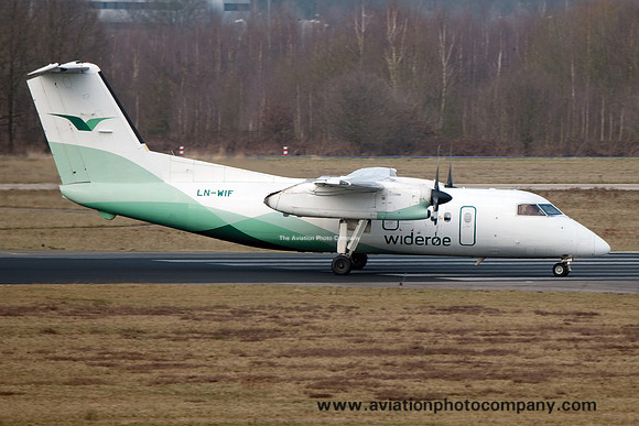 Wideroe DHC-8-100 LN-WIF at Eindhoven (2015)