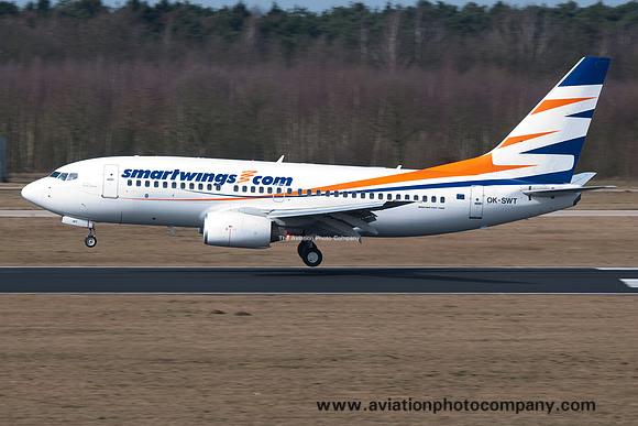 Smartwings Boeing 737-700 OK-SWT at Eindhoven (2015)