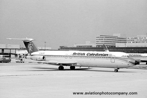 British Caledonian Airways BAC 111-528FL G-BJRT at London Gatwick (1984)