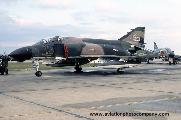 USAF 48th Tactical Fighter Wing McDonnell F-4D Phantom 66-0283 prior to departure from RAF Lakenheath (1977)