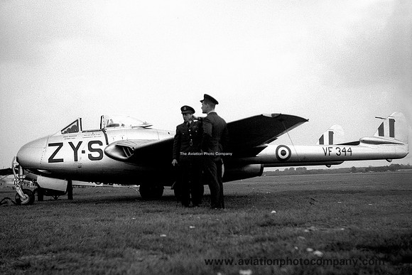 RAF 247 Squadron De Havilland Vampire F.1 VF344