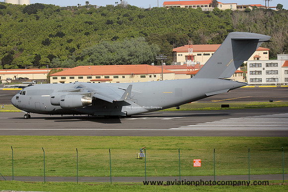 UAE Air Force Boeing C-17A 1226 at Lajes (2015)