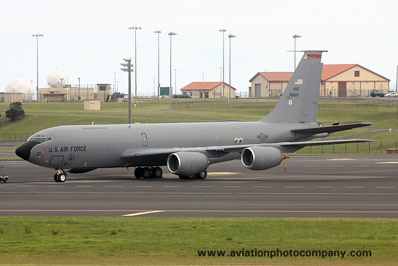 USAF New Jersey ANG 141 ARW Boeing KC-135R 63-8003 at Lajes (2015)