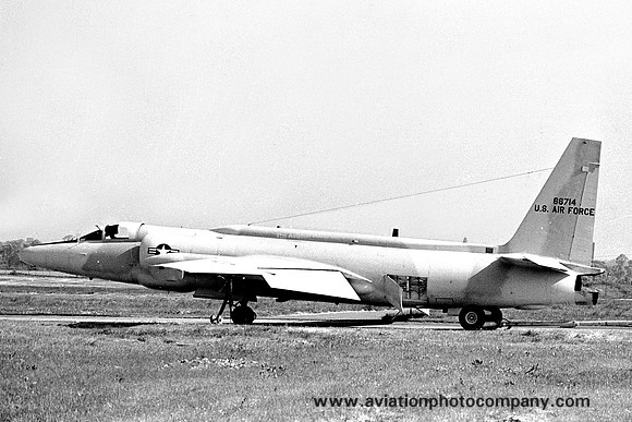USAF 100 SRW 349 SRS Lockheed U-2C 56-6714 at RAF Wethersfield (1975)