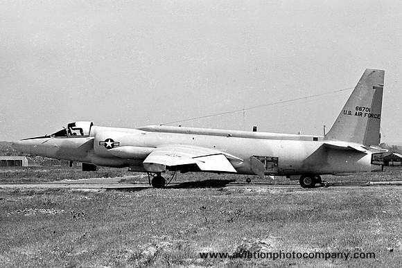 USAF 100 SRW 349 SRS Lockheed U-2C 56-6701 at RAF Wethersfield (1975)