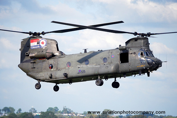 RAF Odiham Wing Vertol Chinook HC.2 ZA714 30 Years marks at RIAT Fairford (2012)