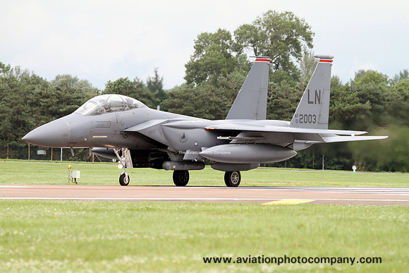 USAF 48 FW 494 FS McDonnell Douglas F-15E Strike Eagle 01-2003/LN at RIAT Fairford (2012)