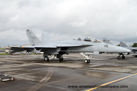US Navy VFA-122 McDonnell Douglas F/A-18F Super Hornet 166790/NJ-135 at RIAT Fairford (2012)