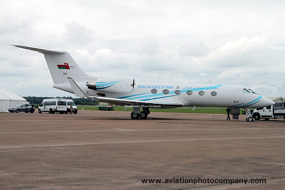 Omani Air Force 4 Squadron Gulfstream IV 558 at RIAF Fairford (2012)