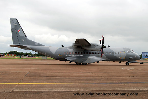 Polish Air Force 13 ELTr CASA C-295M 011 at RIAT Fairford (2012)