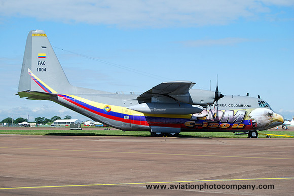 Colombian Air Force Lockheed C-130H Hercules FAC1004 at RIAT Fairford (2012)