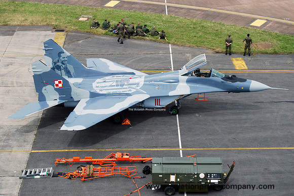 Polish Air Force 1 ELT Mikoyan MiG-29 111 at RIAT Fairford (2012)