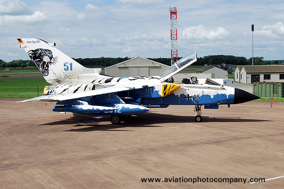 German Air Force AKG51 Panavia Tornado IDS 45+85 Ice Tiger colour scheme at RIAT Fairford (2012)
