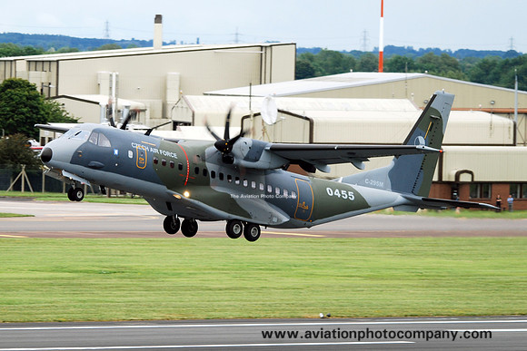 Czech Air Force 242 TSL CASA C-295M 0455 at RIAT Fairford (2012)