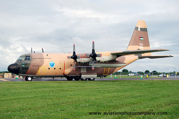Royal Jordanian Air Force 3 Squadron Lockheed C-130H Hercules 345 at RIAT Fairford (2012)