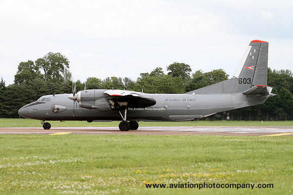Hungarian Air Force 59 SDRB Antonov An-26 603 at RIAT Fairford (2012)