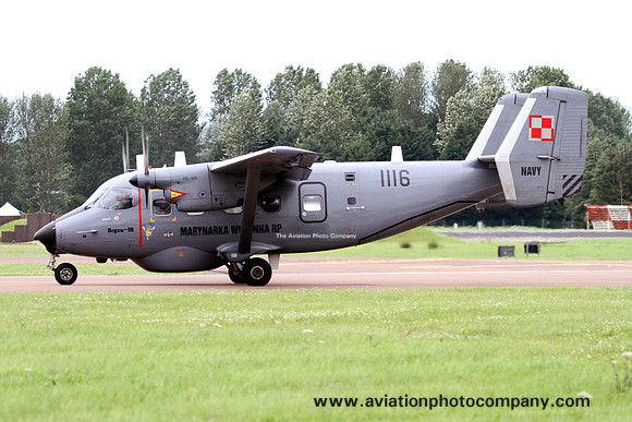 Polish Navy 30 elMW PZL M-28R 1116 at RIAT Fairford (2012)