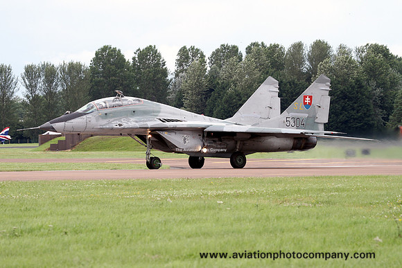 Slovakian Air Force Mikoyan MiG-29UBS 5304 at RIAT Fairford (2012)
