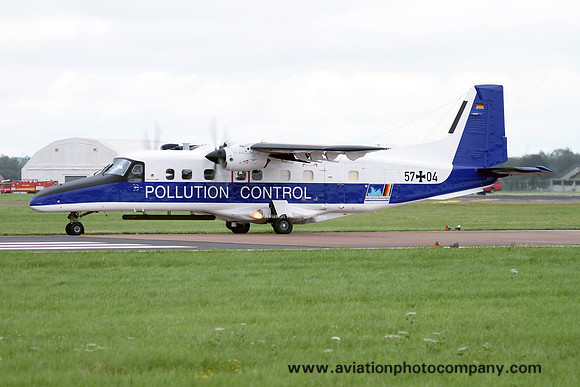 German Navy MFG3 Pollution Control Dornier Do228-200 57+04 at RIAT Fairford (2012)