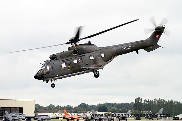 Swiss Air Force Aerospatiale AS.332M T-317 at RIAT Fairford (2012)