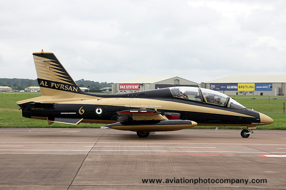 UAE Air Force Al Fursan Aermacchi MB-3339NAT (439)/6 at RIAT Fairford (2012)