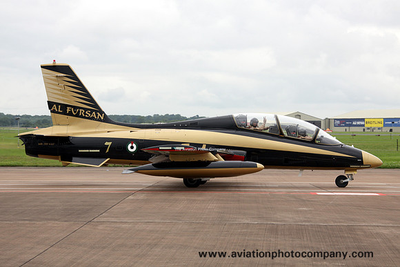 UAE AF Al Fursan Aermacchi MB-339NAT (438)/7 at RIAT Fairford (2012)