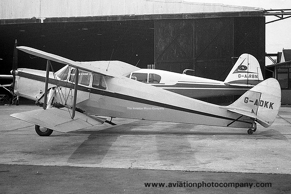 De Havilland DH87B Hornet Moth G-ADKK (1968)