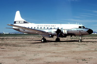 US Navy NARU Noris Convair C-131F Samaritan 140993 at MASDC Davis Monthan (1980)