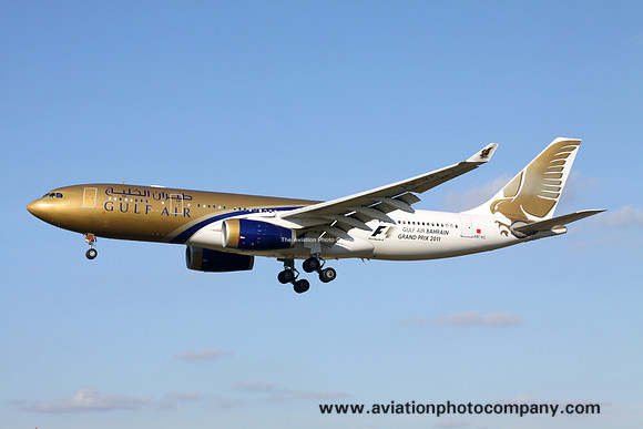 Gulf Air Airbus A330-200 A9C-KC at London Heathrow (2012)