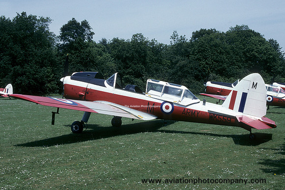 Army Air Corps DHC-1 Chipmunk T.10 WK559 at Middle Wallop (1994)