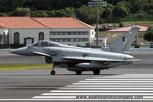 RAF 17 Squadron BAE Eurofighter Typhoon FGR.4 ZJ912/AB at Lajes (2012)