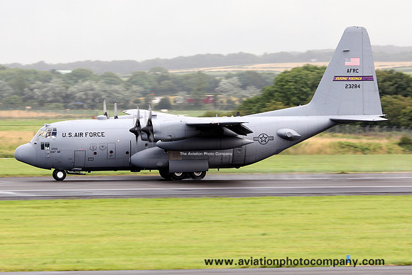 USAF AFRC 96 AS Lockheed C-130H Hercules 92-3284 at Prestwick (2012)