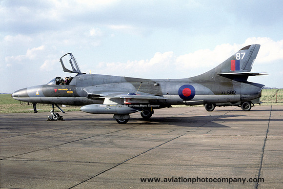 RAF 1 TWU Hawker Hunter T.7 XL592/87 (1979)