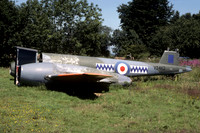 RAF Gloster Meteor F.8 VZ462 at SWAPS Rhoose (1980)