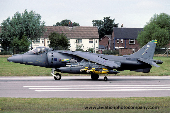 RAF 3 Squadron BAE Harrier GR.7 ZG512/83 at Warton (2001)