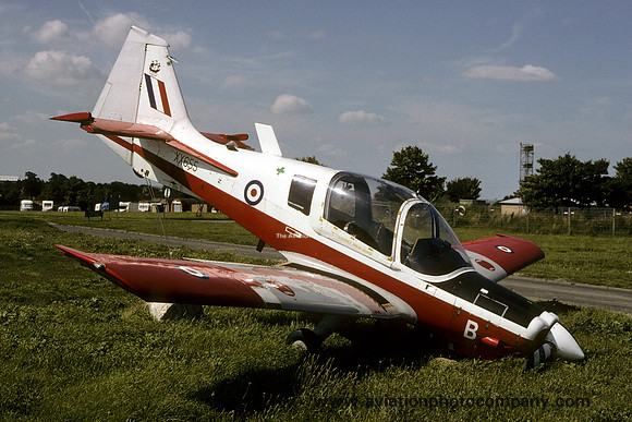 RAF SAL Bulldog T.1 XX655 at the Manston Fire School (2001)