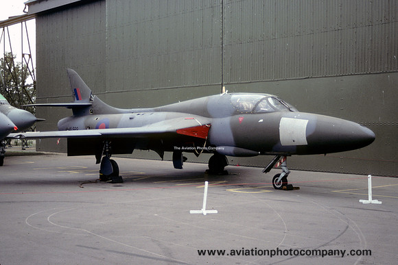RAF Hawker Hunter T.7 XL569 at RAF Abingdon (1990)