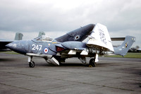 Ex Royal Navy De Havilland Sea Vixen FAW.2 XN691/8143M at North Weald (1991)