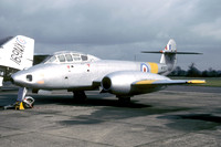 Ex RAF Gloster Meteor T.7 WF877 at North Weald (1991)
