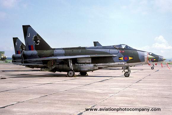 RAF 11 Squadron English Electric Lightning F.6 XR758/J (1978)