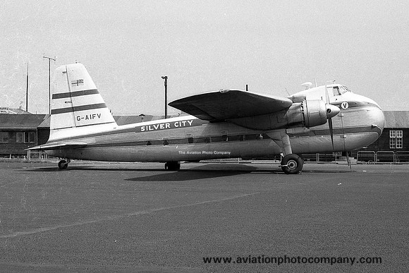 Silver City Airways Bristol 170 Freighter Mk.21 G-AIFV at Newcastle Woolsington