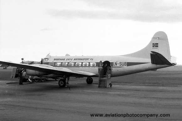 Braathens SAFE Air Transport De Havilland DH.114 Heron 2 LN-SUB (1959)