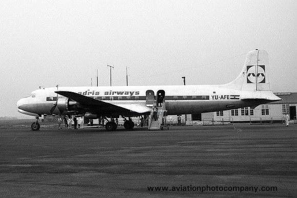 Adria Airways Douglas DC-6B YU-AFE (1964)