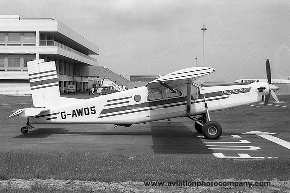ADS Aerial Limited Pilatus PC-6/B1-H2 Turbo Porter G-AWDS at Newcastle (1971)