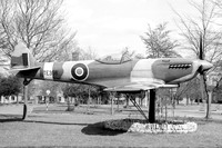 RAF Supermarine Spitfire LF.XVI TE356 displayed at RAF Little Rissington (1975)