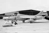 Royal Navy Hawker Hunter T.8C XL580 at RNAS Yeovilton (1976)