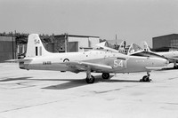RAF 3 FTS BAC Jet Provost T.5 XW418/54 at RAF Lossiemouth (1976)