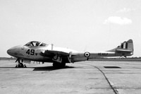 RAF 4 FTS De Havilland Vampire T.11 XE857/49 (1963)