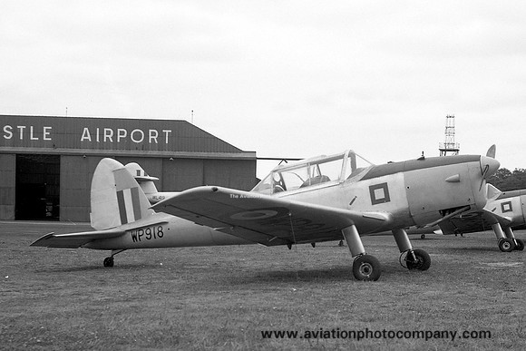 RAF Manchester UAS DHC-1 Chipmunk T.10 WP918 at Newcastle (1959)