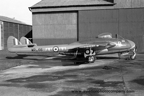 RAF 607 Squadron De Havilland Vampire FR.9 WR266/B (1957)